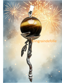 Pendentif œil de tigre