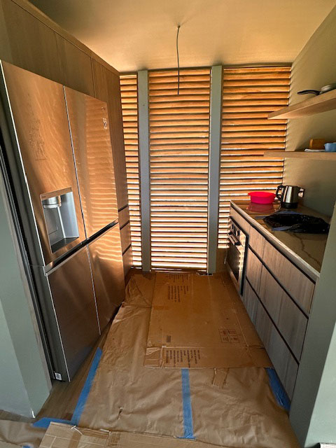 February 2024 - a view of the kitchen at the back