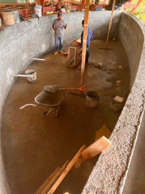 October 2023 - the pool is made water proof