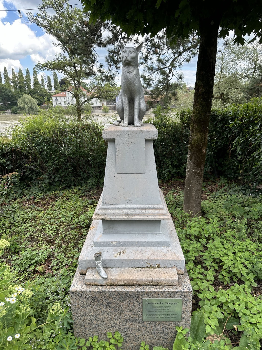 Gestohlene Trompeter Figur