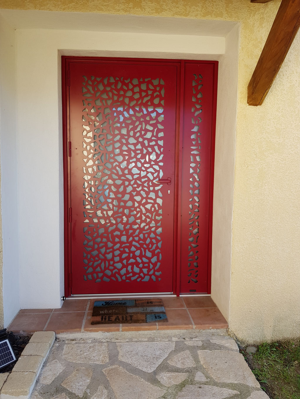 Porte d'entrée aluminium sur mesure