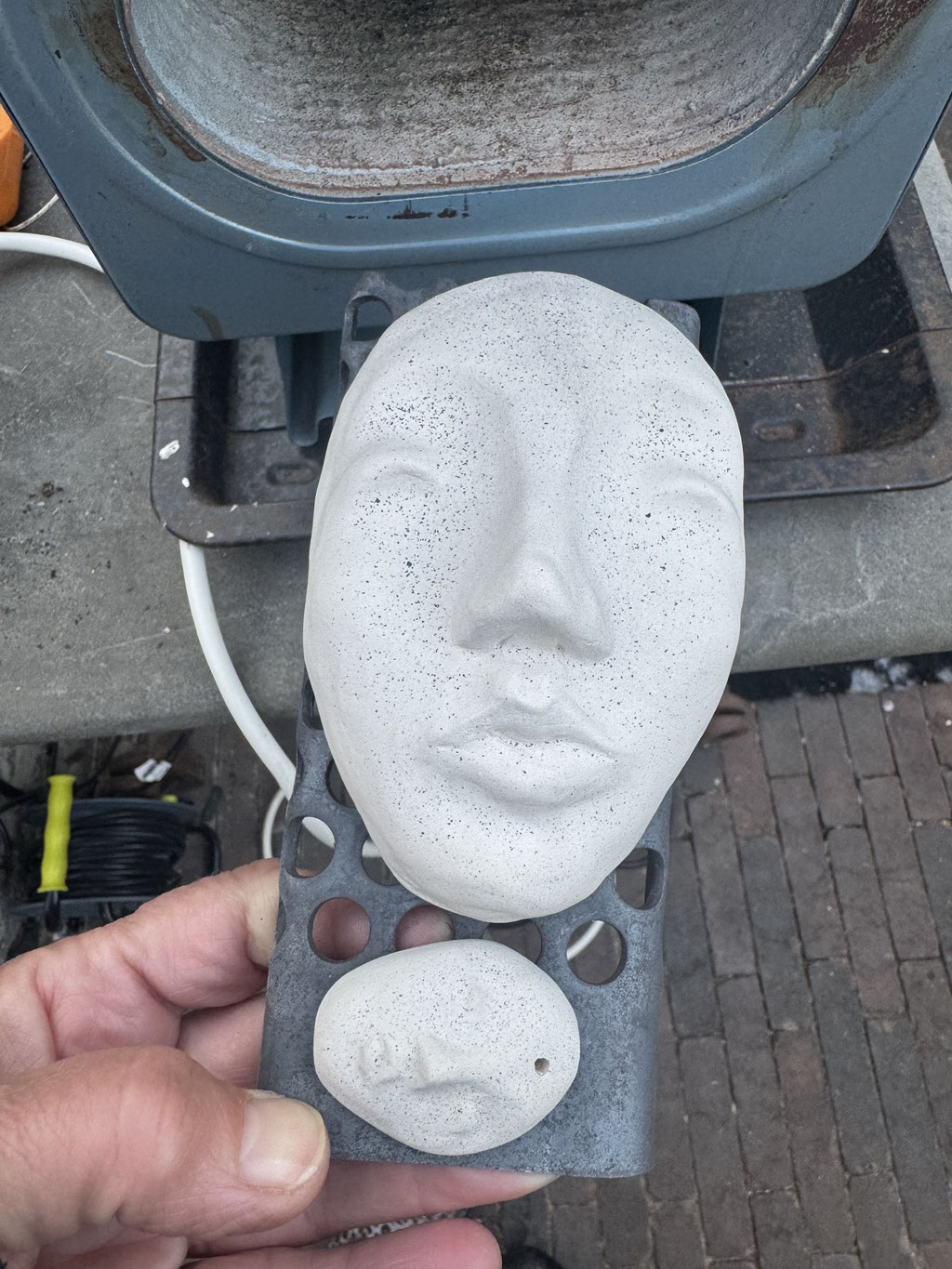 Ton brennen im Muffelofen