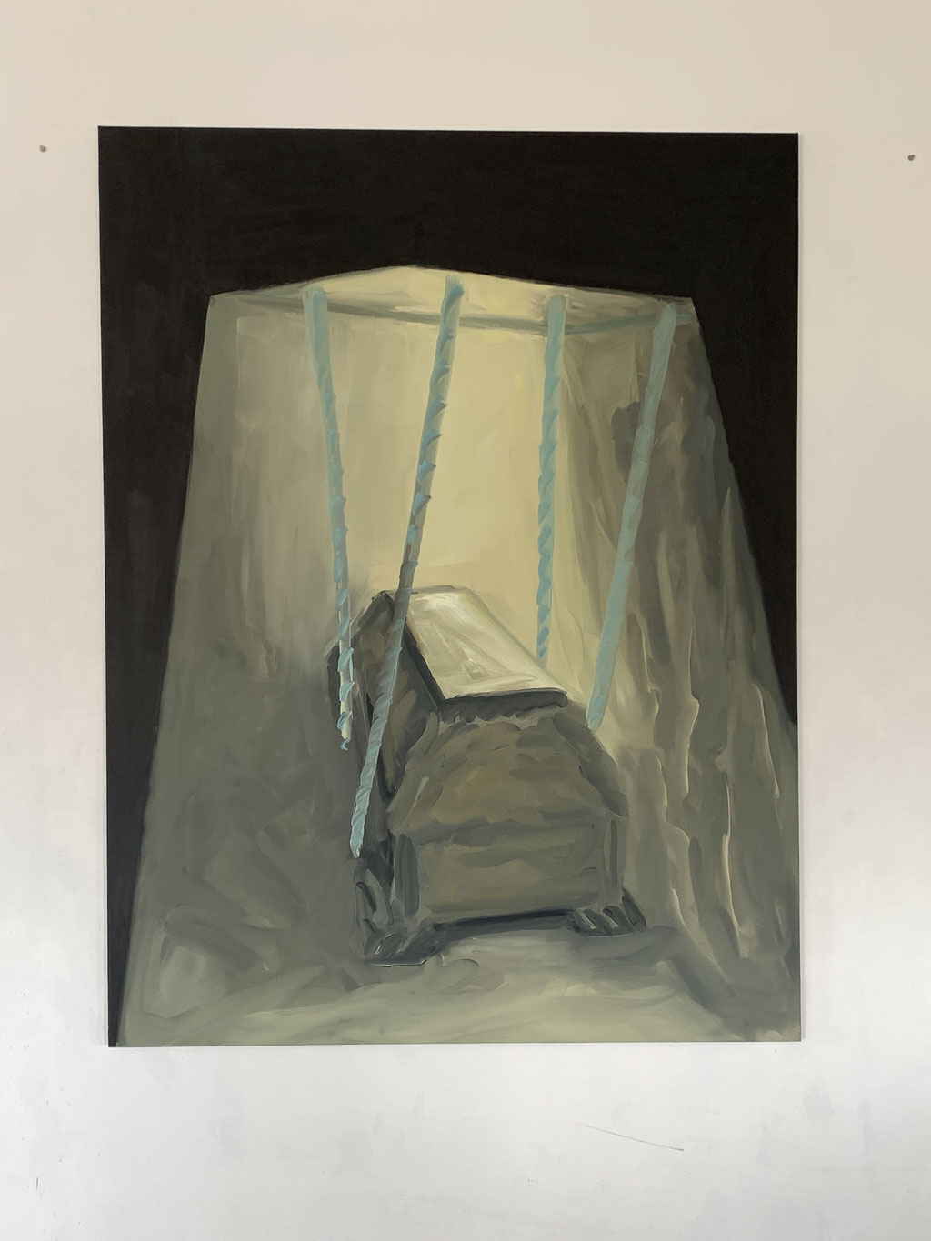 BERND IKEMANN       «o.T.», 2021, Öl/Nessel, 210 x 160 cm
