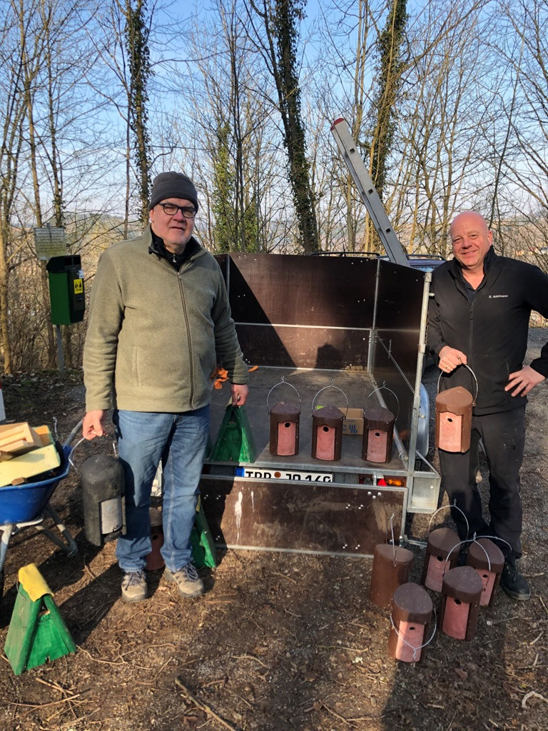 Werner Appel (links) und Ortsvorsteher Steffen Adelmann.