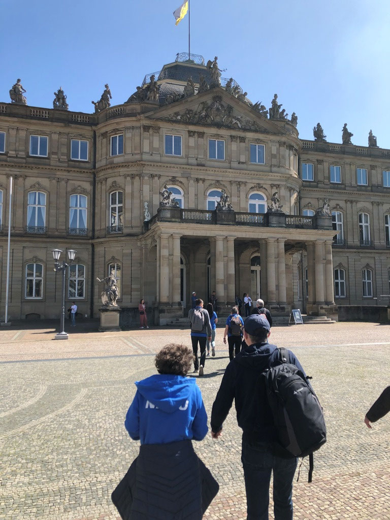 Das Ziel: Mamorsaal im Neuen Schloss in Stuttgart.