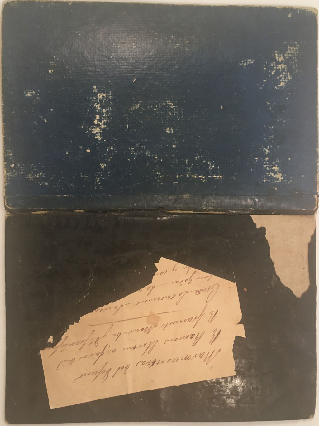 Carpeta porta-cuartillas para contener una marmesoría testamentaria 