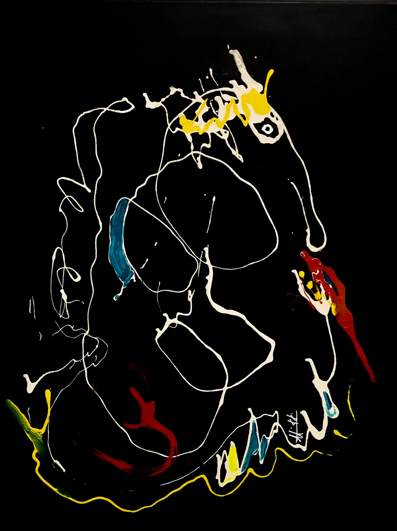 elephantman 60x80 acrylique   sold