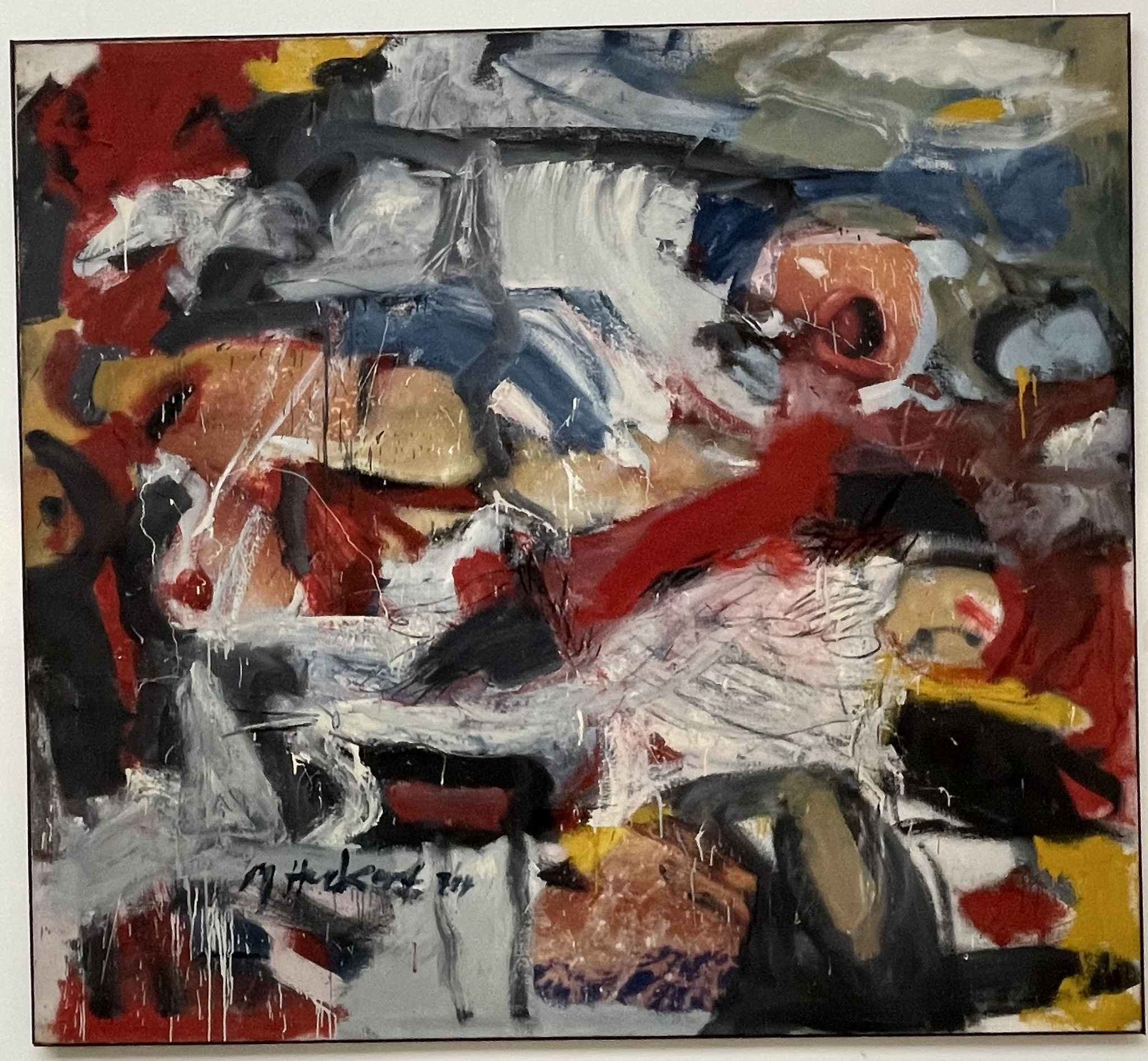 "Orgasmus" | Öl/Rupfen/Foto | 200x220cm | 1984