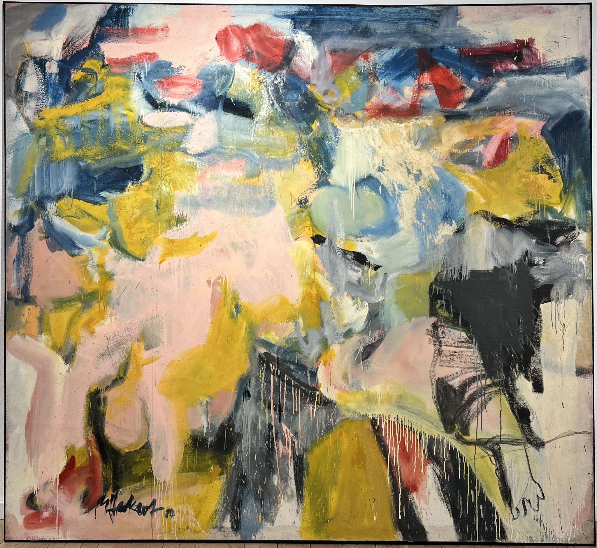 "Rote Augen" | Öl/Rupfen | 200x218cm | 1984
