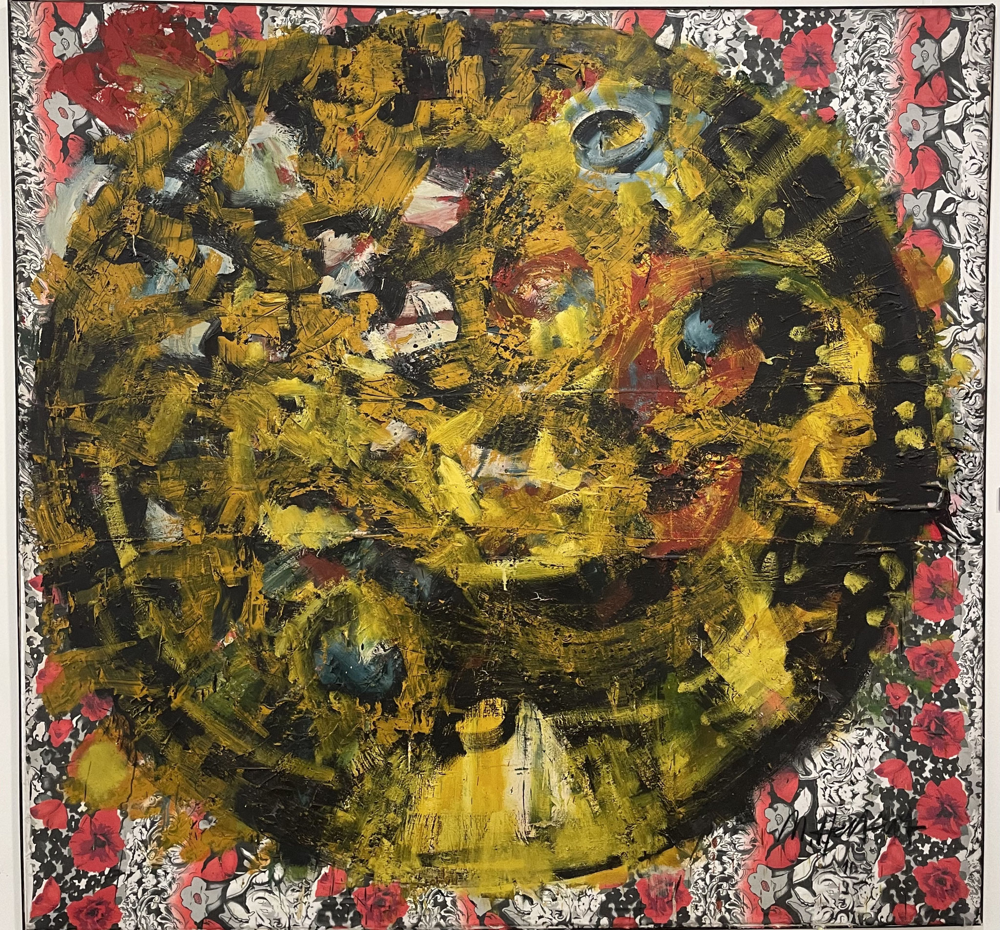 "Wirbel" | Öl/Rupfen | 200x210cm | 1995