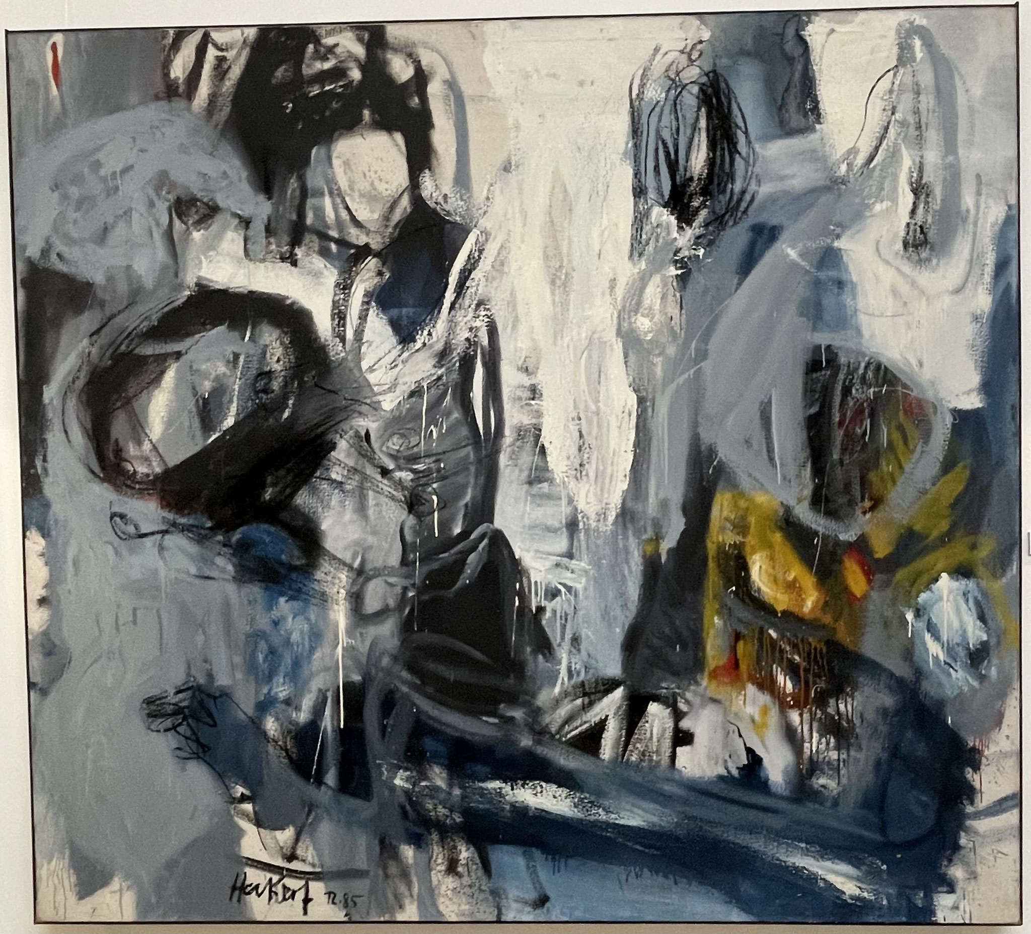 "Die Zunge" | Öl/Rupfen | 200x220cm | 1985