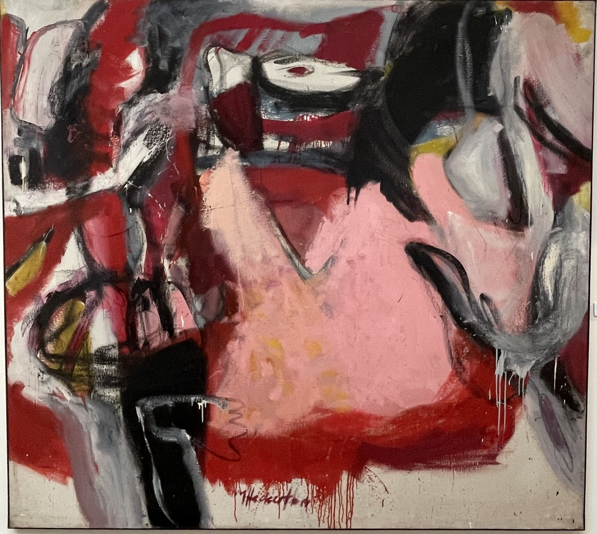 "Im Weib liegt die Wahrheit"  | Öl/Rupfen | 200x220cm | 1984