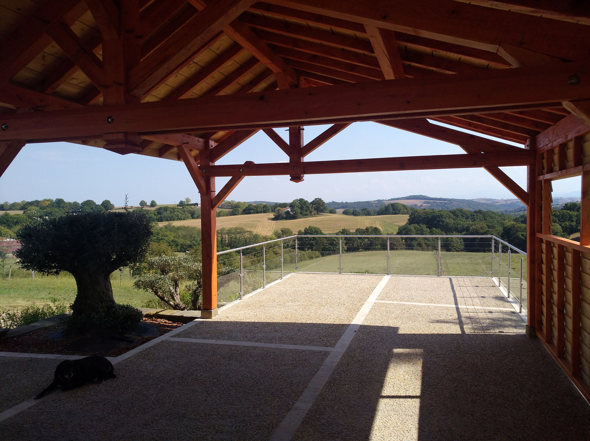 Carport charpente bois 