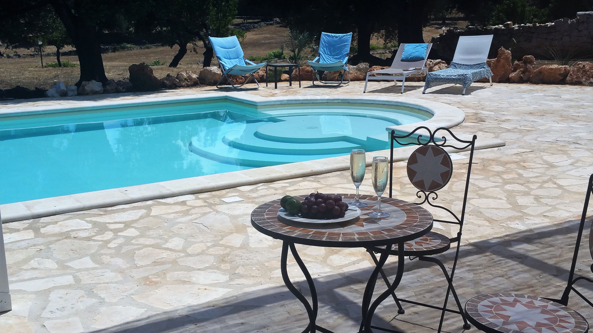 Meer und Strände in Apulien Ferienhaus von privat mieten Trulli Collina della Pace Ostuni