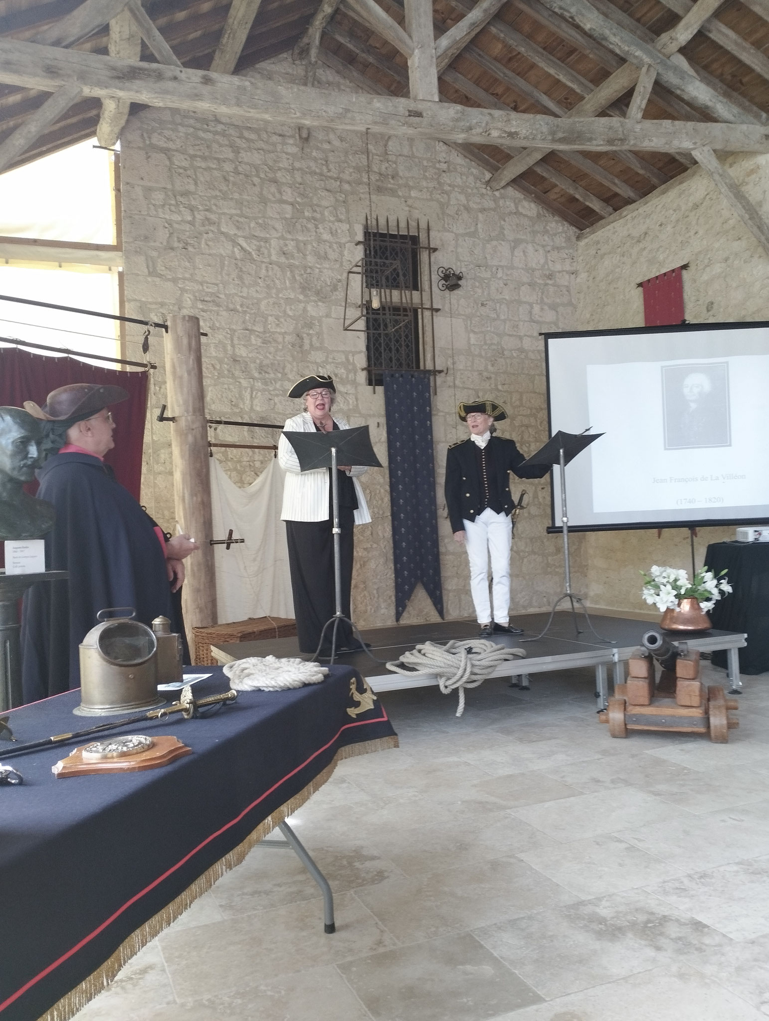 Avec l'Amiral de La Villéon