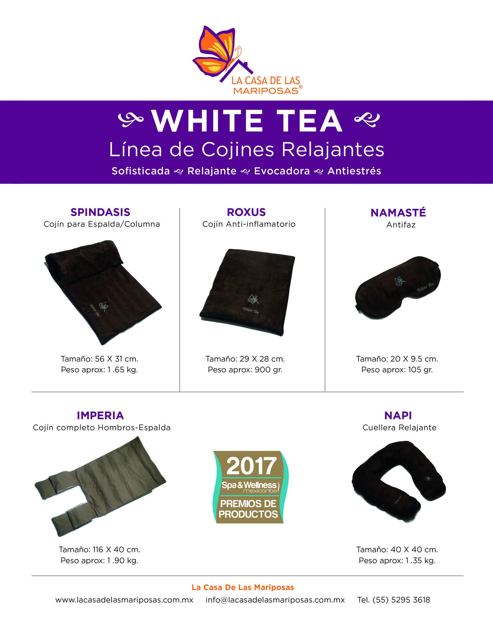 Premio Spa&Wellness MexCar 2017 a nuestra Línea White Tea