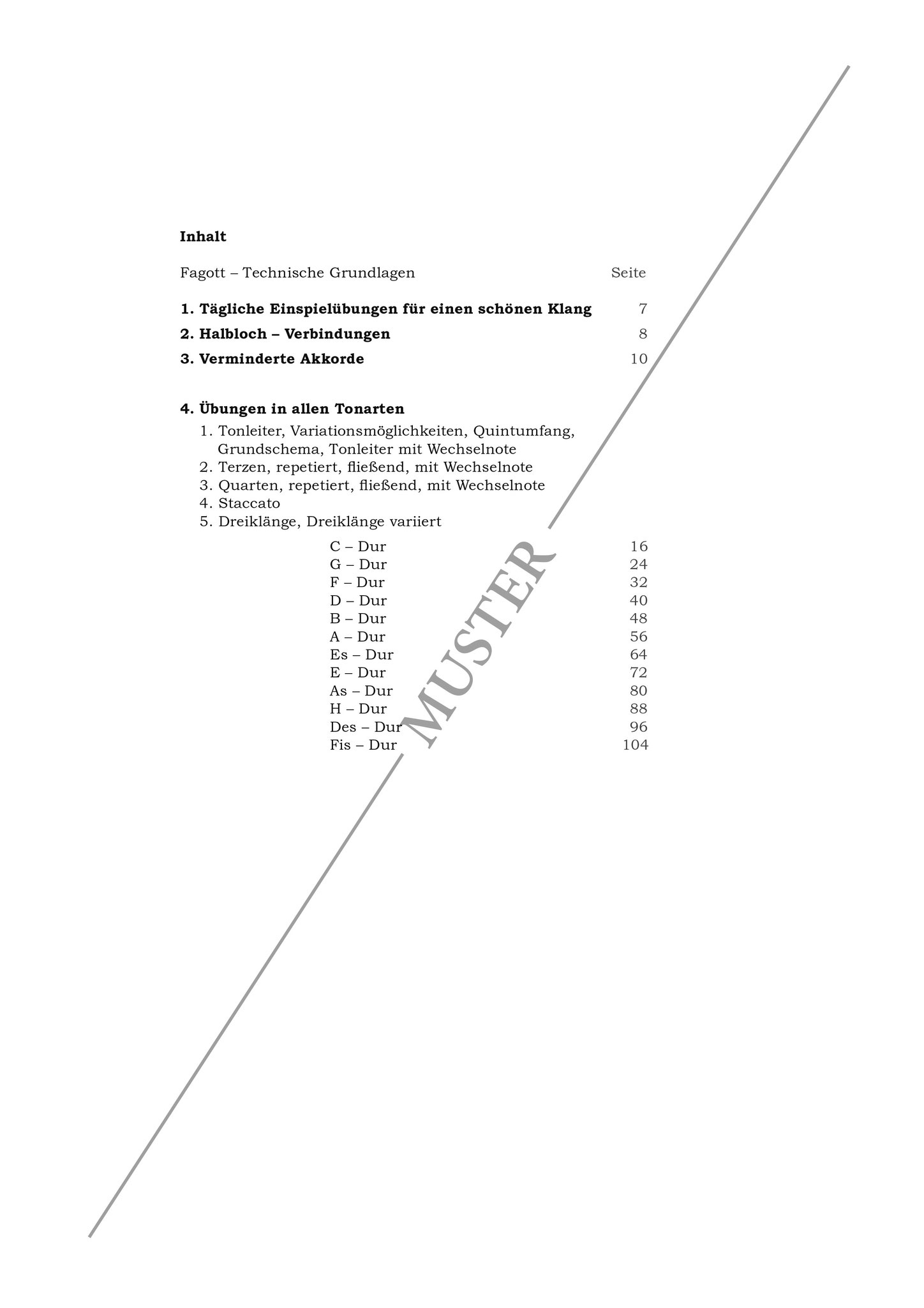 Exercise book for Bassoon KONIKOS Andreas Mendel