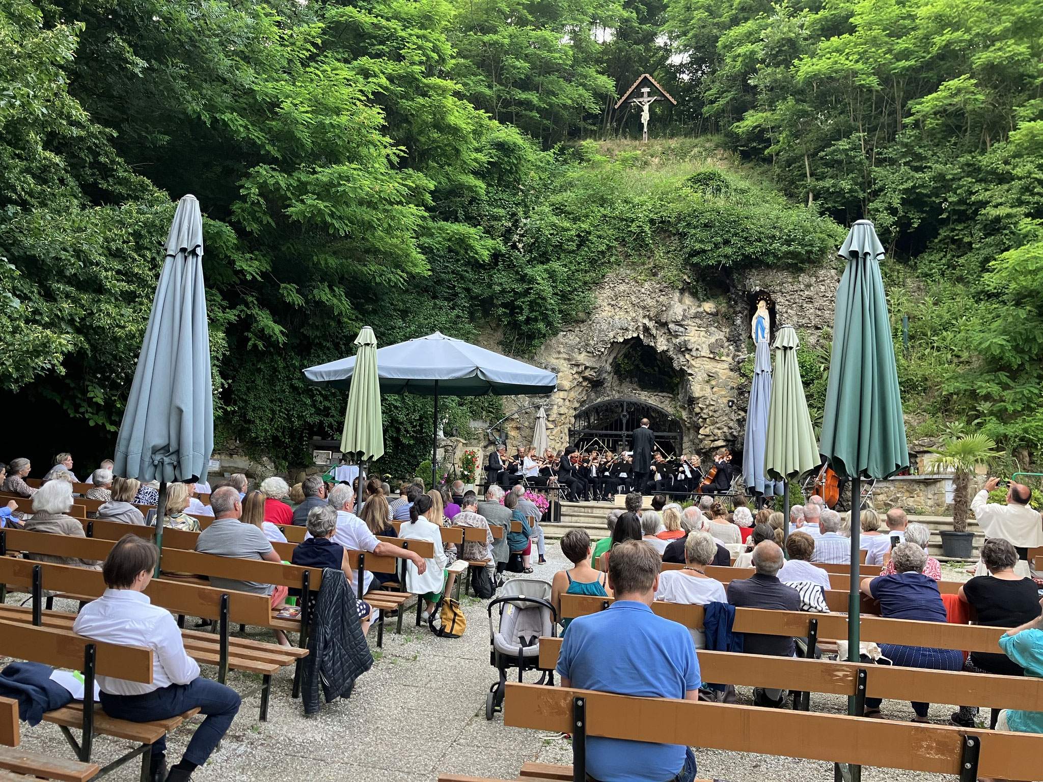 Concerto Grotto in der Lourdesgrotte am 20.6.2023 (c) Stadtchor