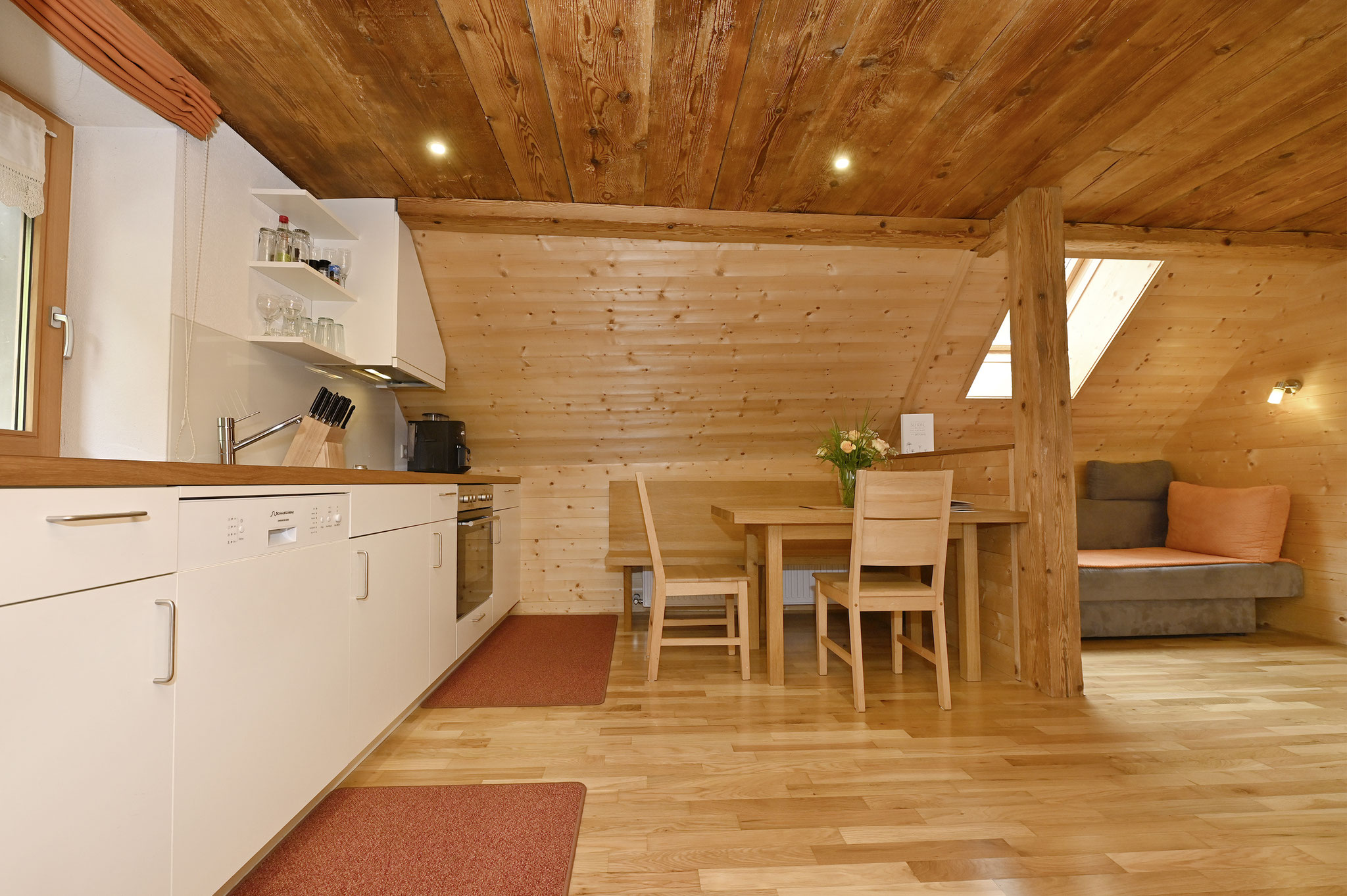 Wohnküche Ferienwohnung Hofblick
