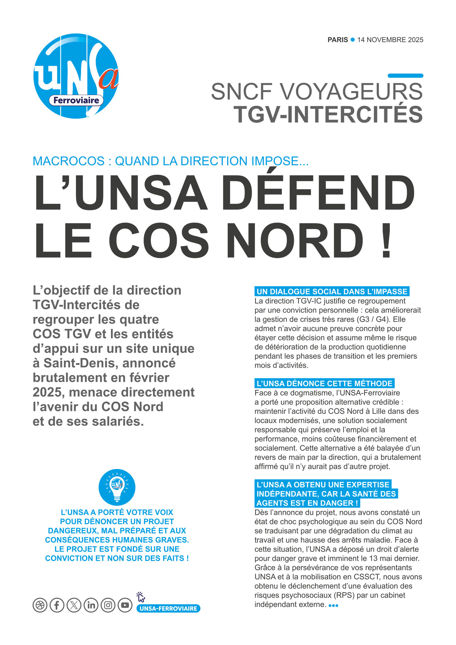 SA VOYAGEURS -  TGV-INTERCITES