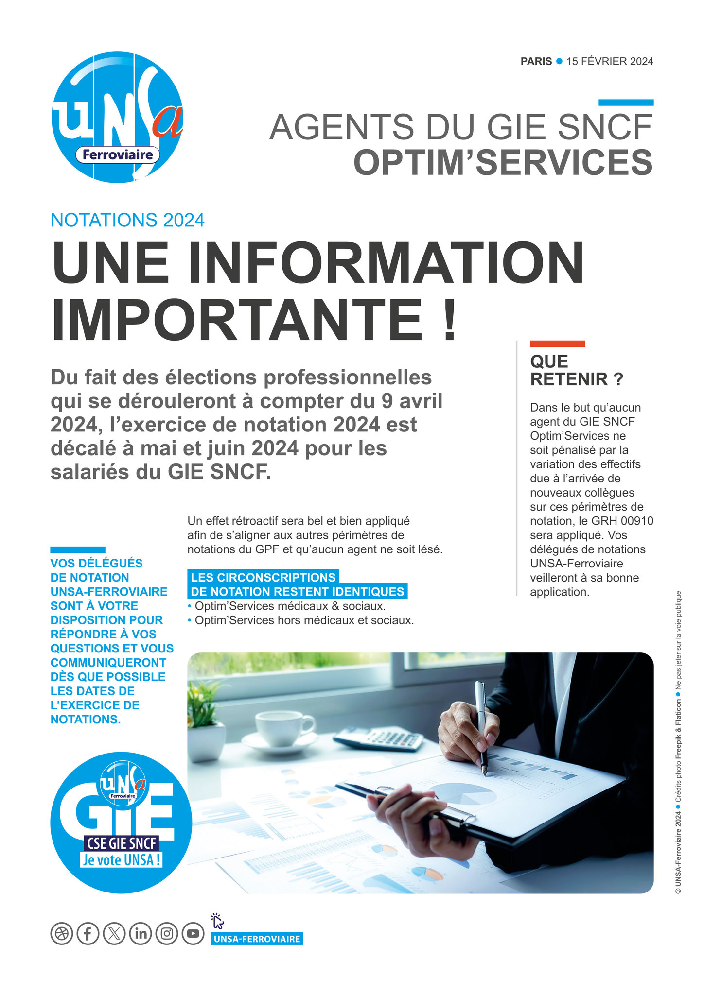 OPTIM Services : décalage des Notations 2024