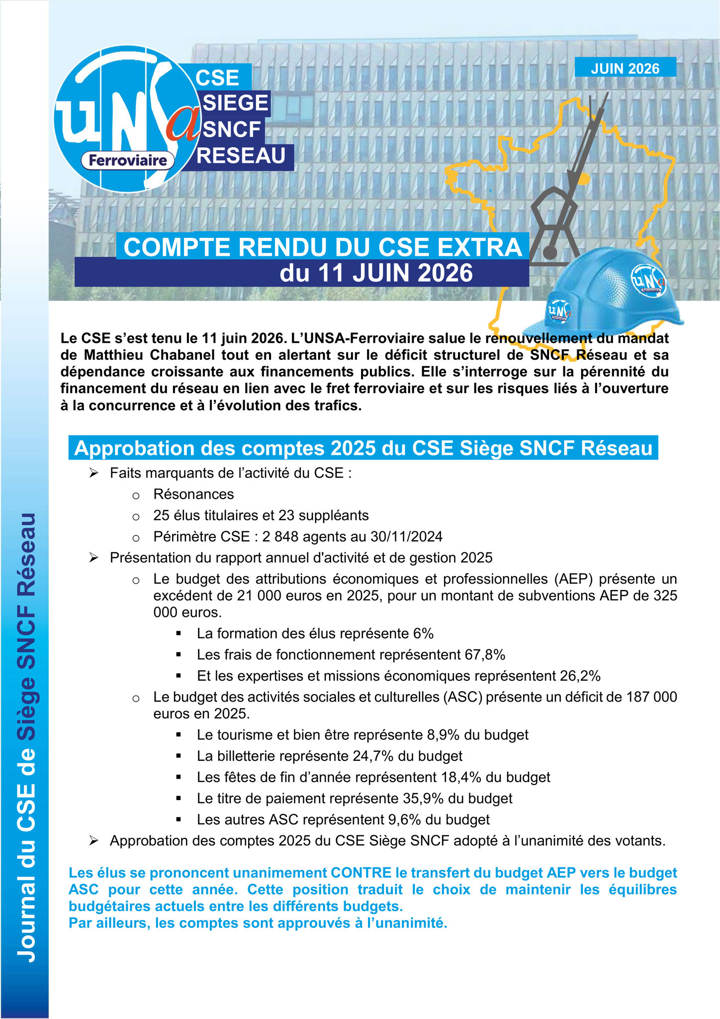 SA RESEAU - CSE Siège