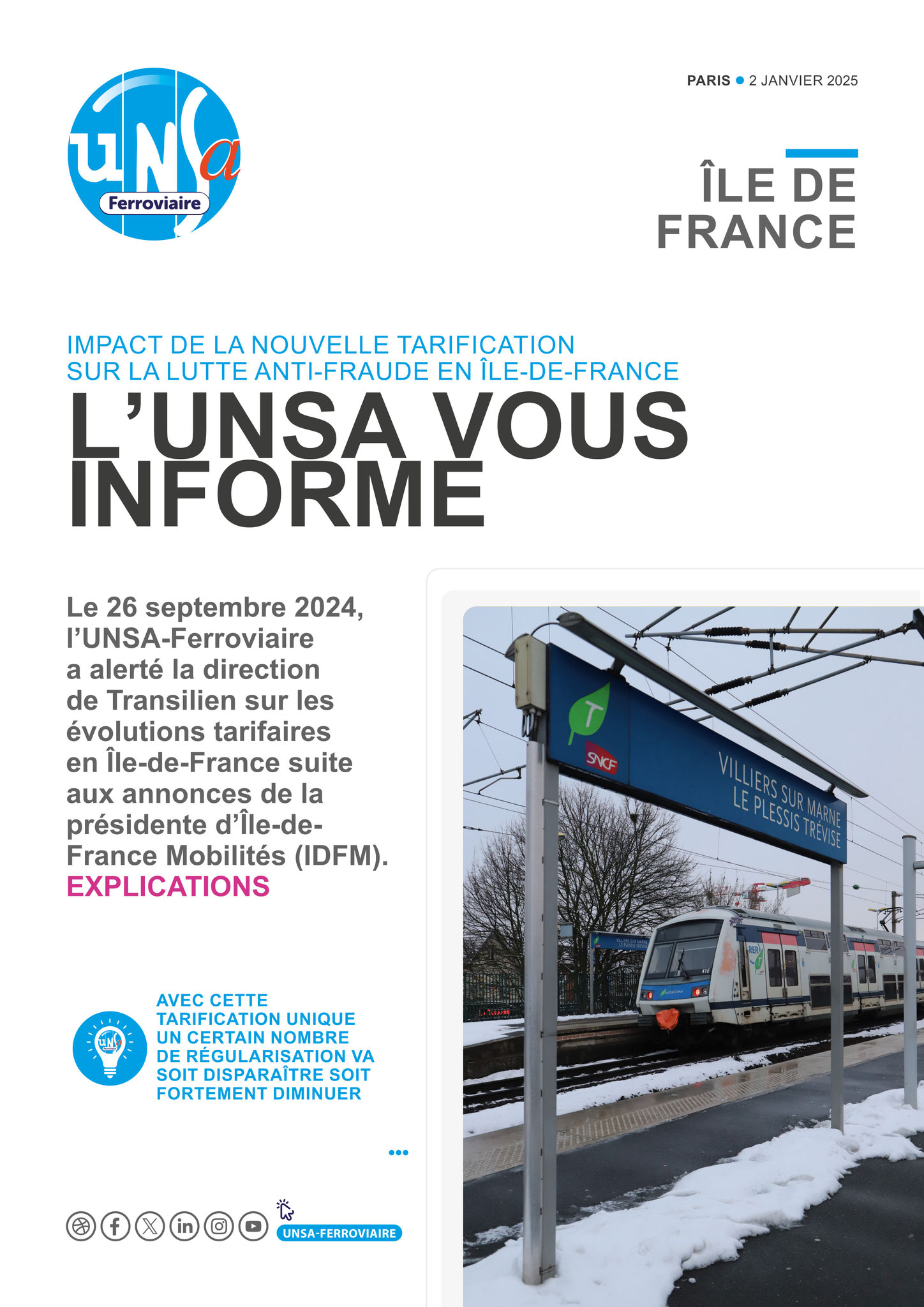 Spécial Tarification IDF