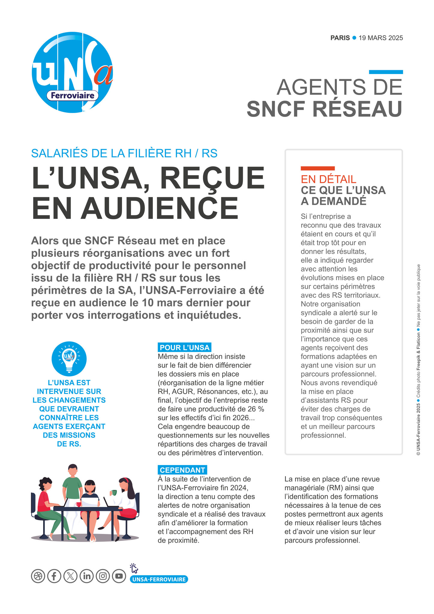 SA Reseau - filière RH - RS