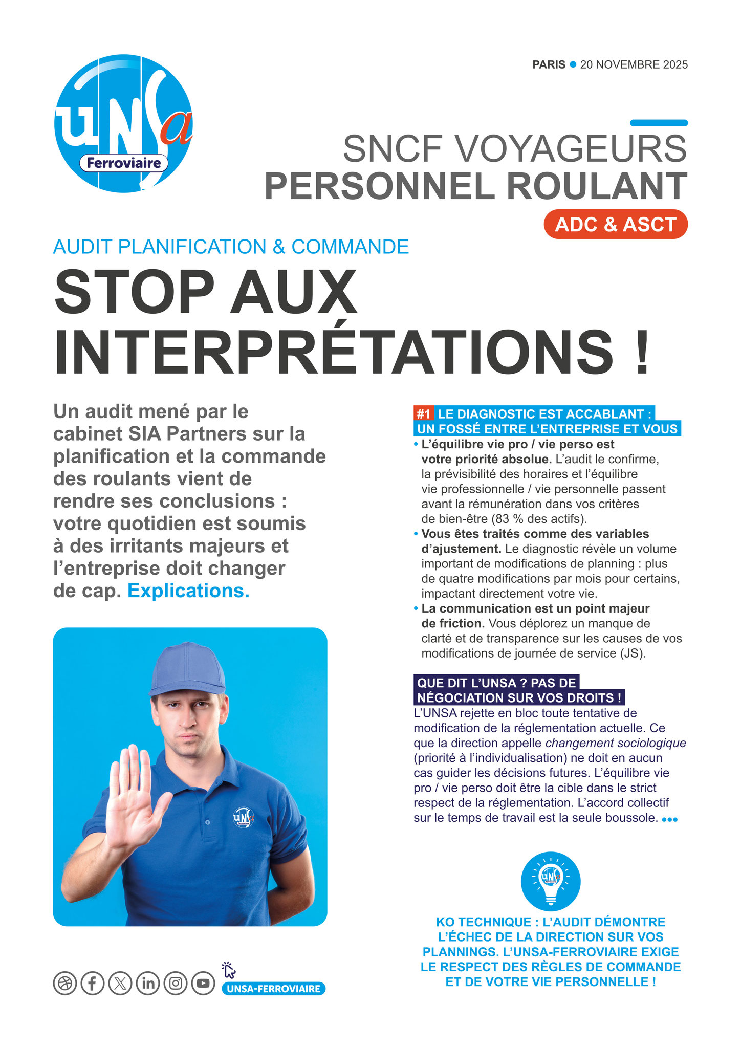 SA VOYAGEURS - Personnels roulants