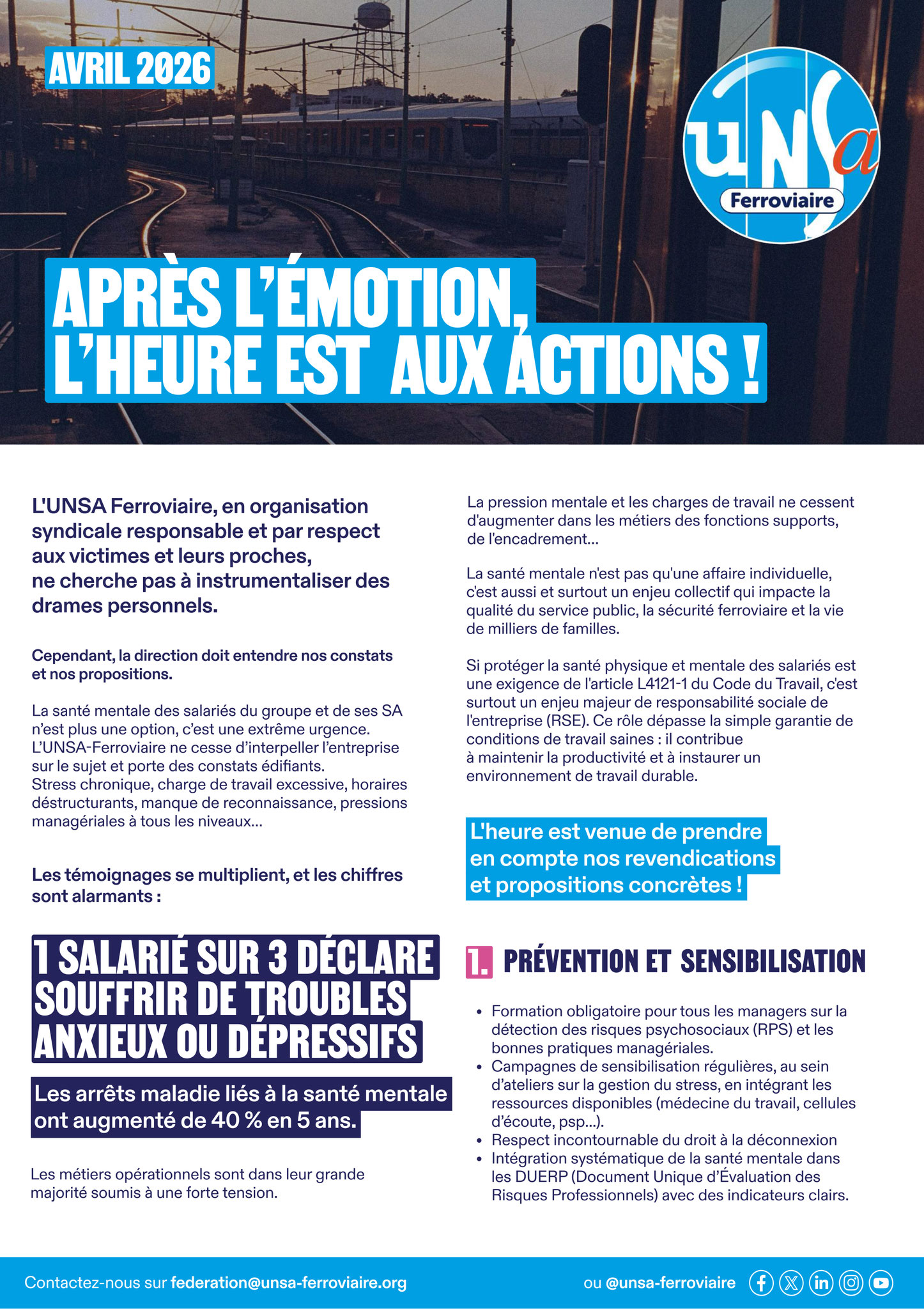 Tous Agents - Santé mentale des salarié(e)s