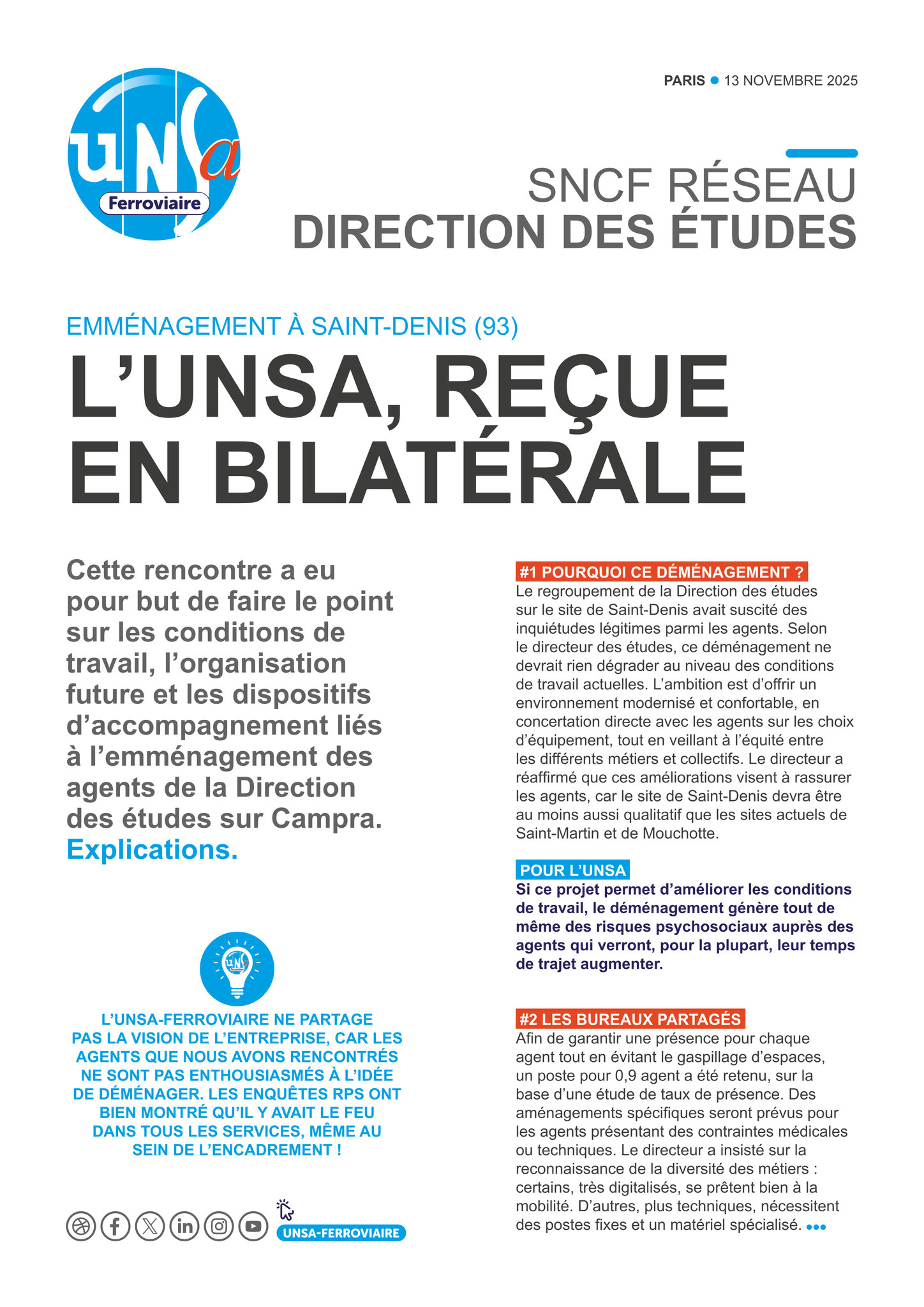 SA RESEAU - Agents ETUDES