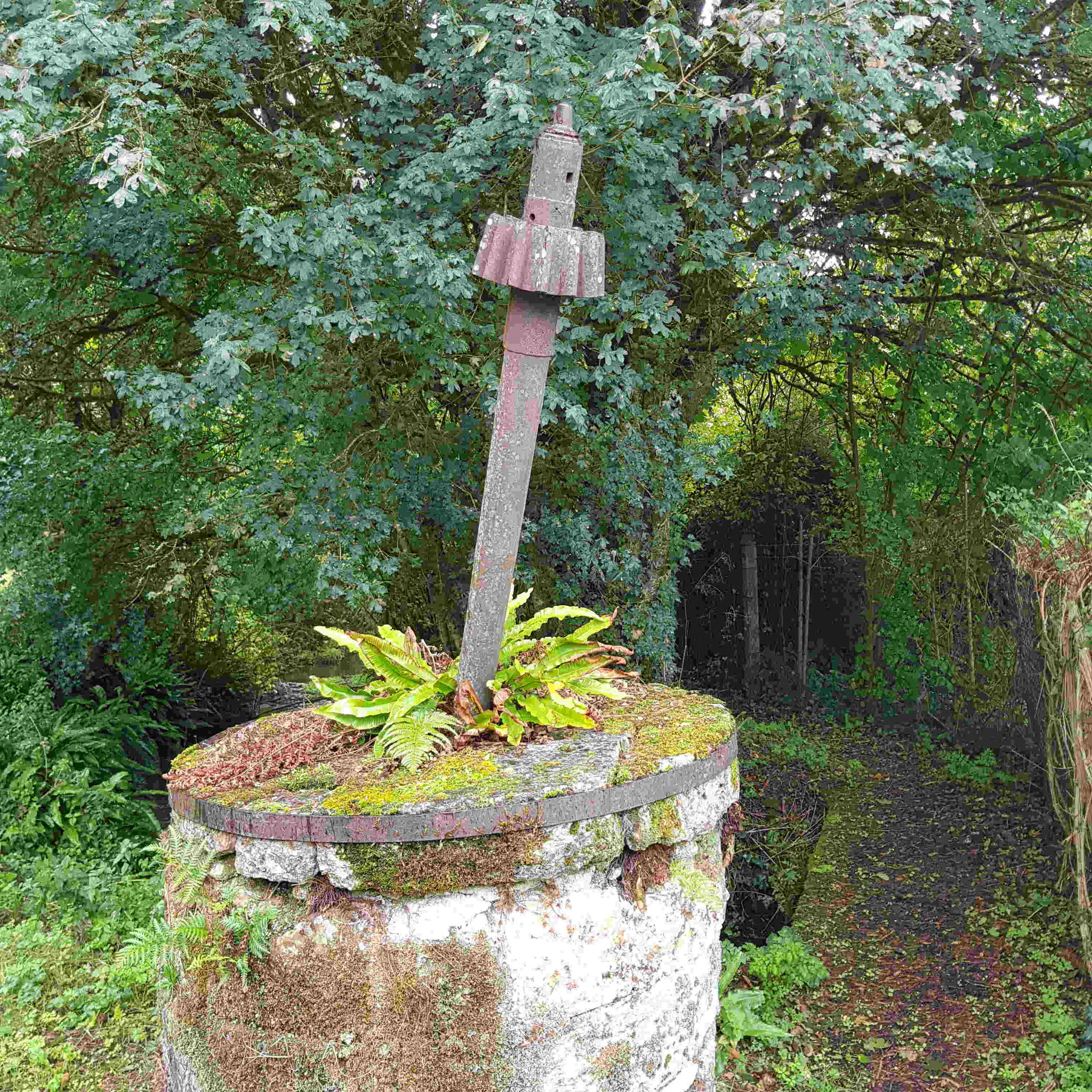 Une partie de meule de moulin