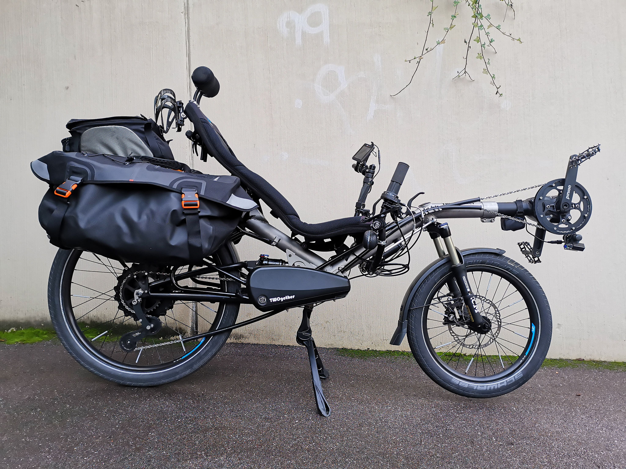 Liegerad mit Ortlieb- Liegeradtaschen