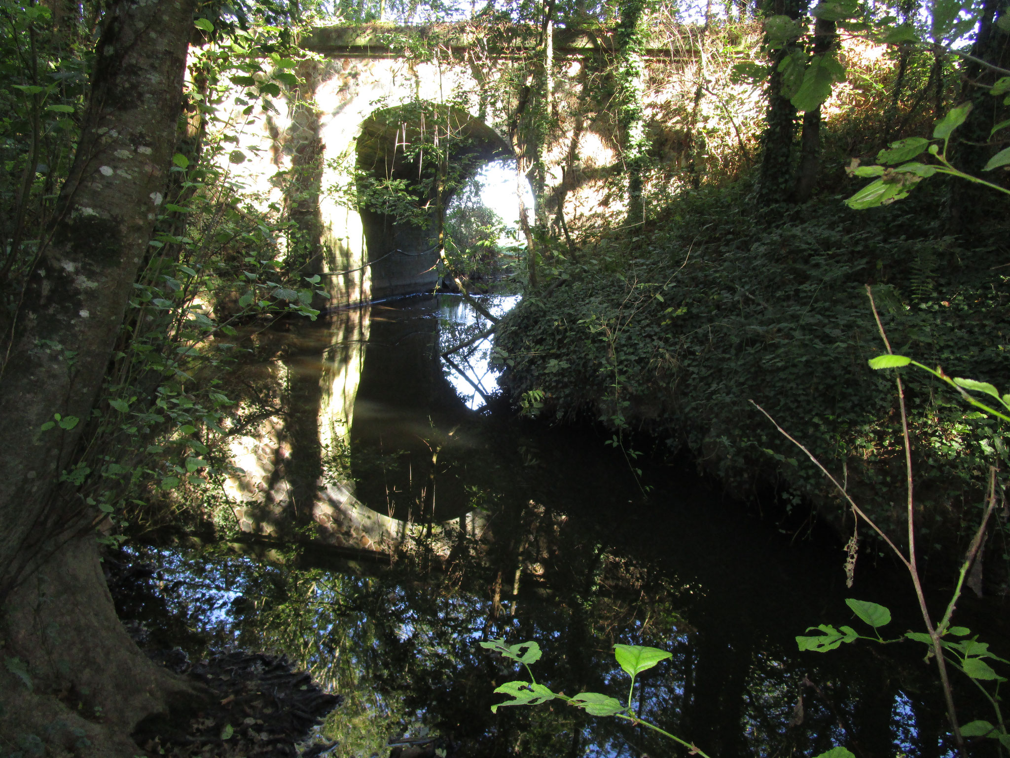 Ruisseau du Cétrais, arche ferroviaire près du Brossais