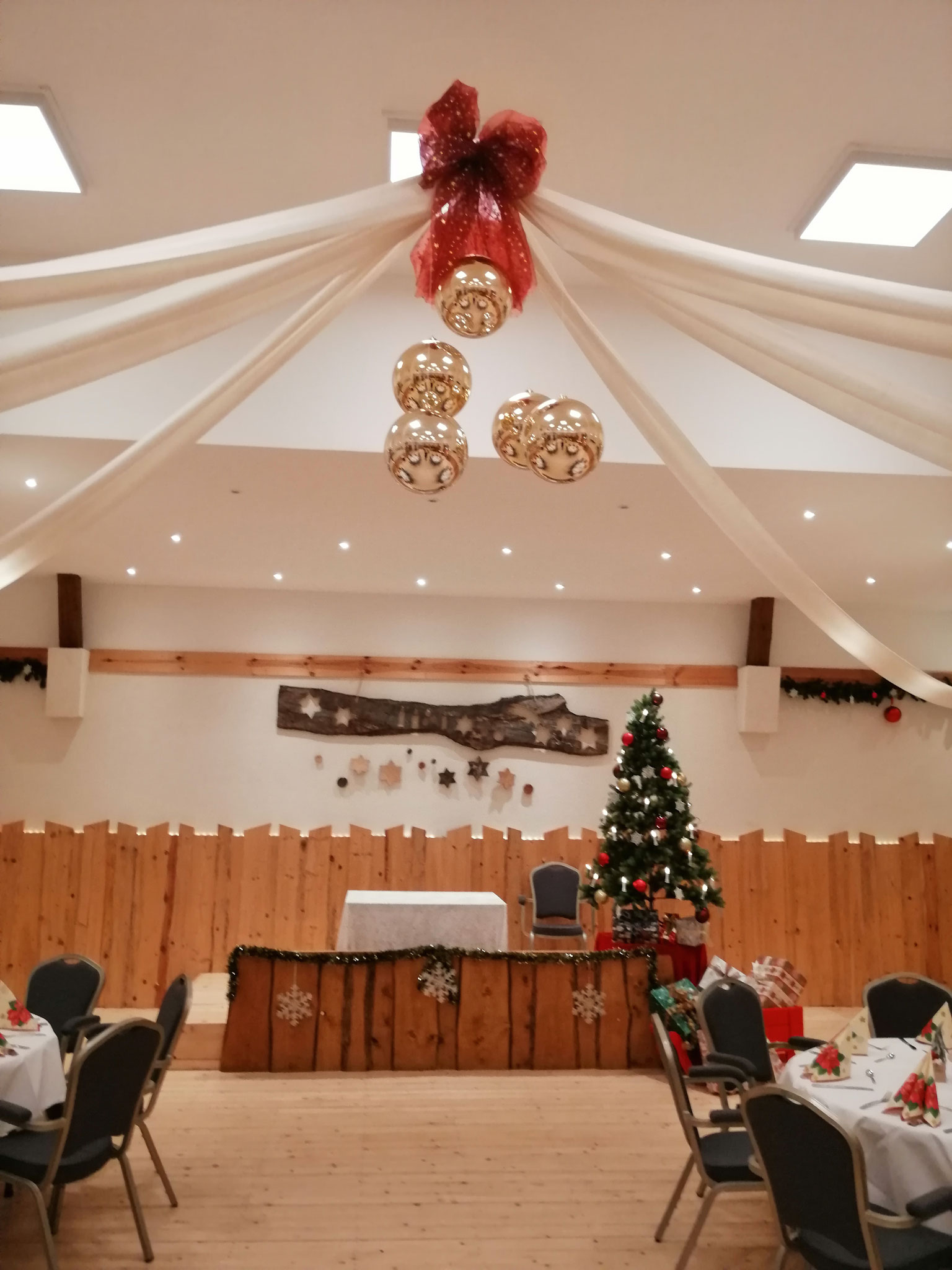 Eindruck der Scheune zu Weihnachten