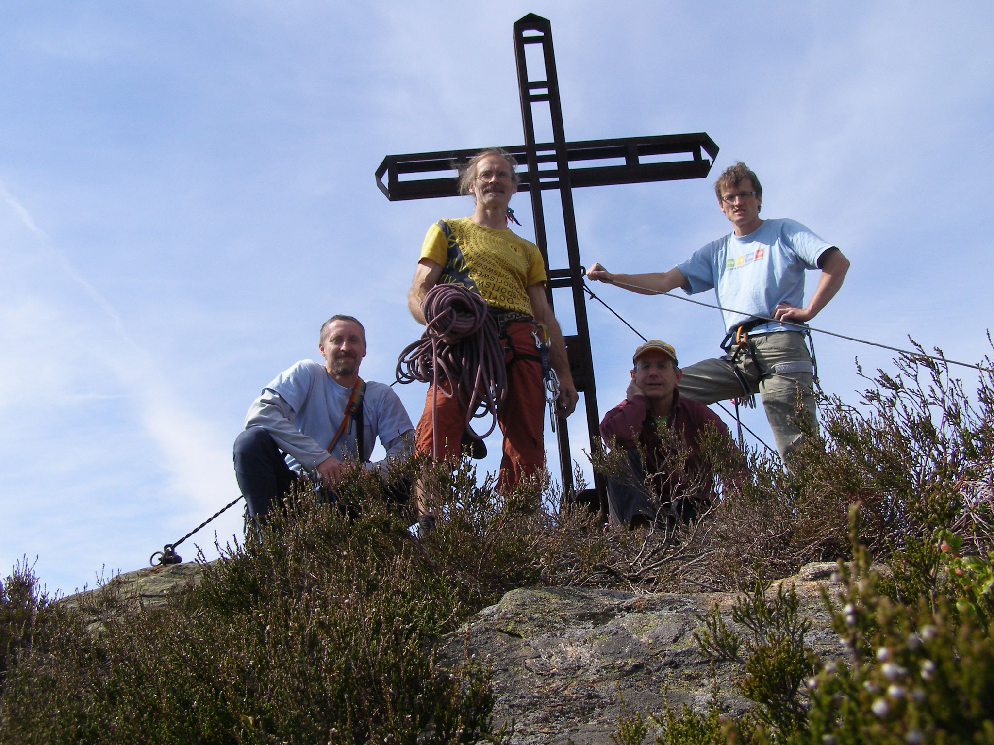 Loew Stephan, Achim Pasold, Ronni Nordman. Am Steinturm, 2007. Foto: Selfi