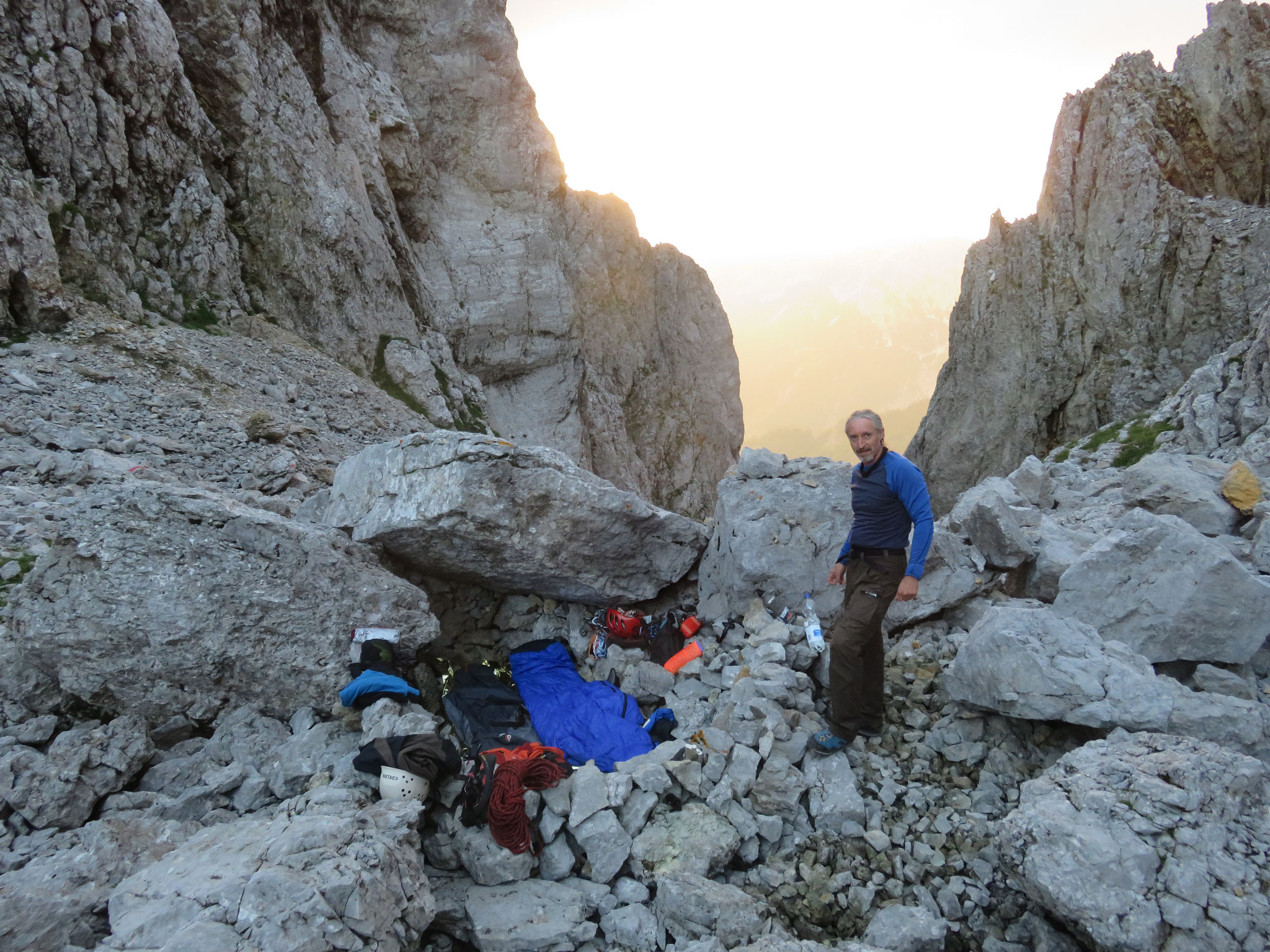 Biwaknacht, Wilder Kaiser,Kopftörll, 2017. Foto: JohannesKauschinger