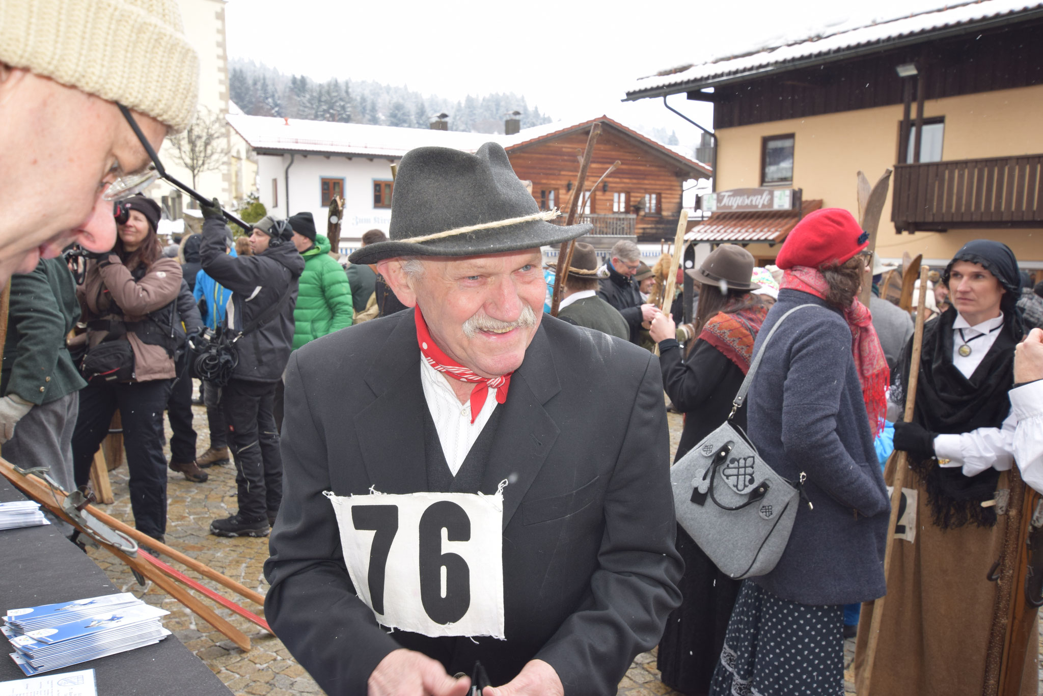 Ältester Teilnehmer Piermeier Sepp, 2018. Foto: Karin Wurm