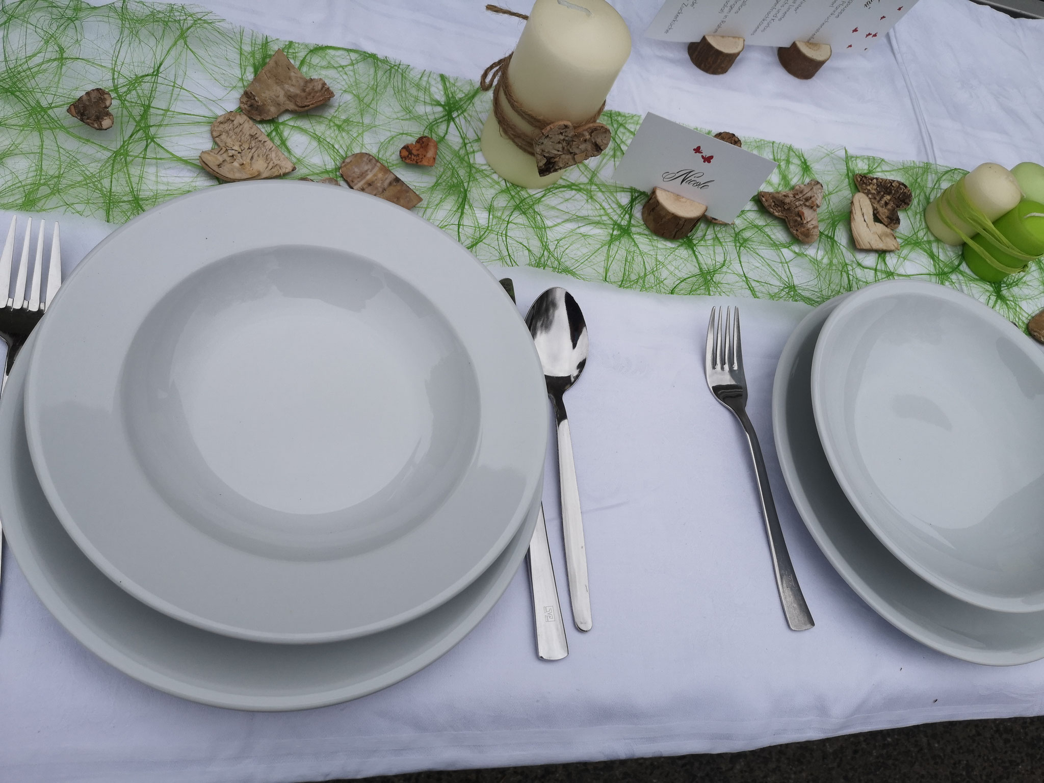 Leihgeschirr für die Festtafel