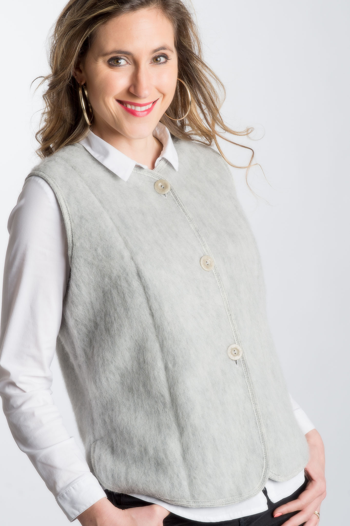 Gilet court sans manches