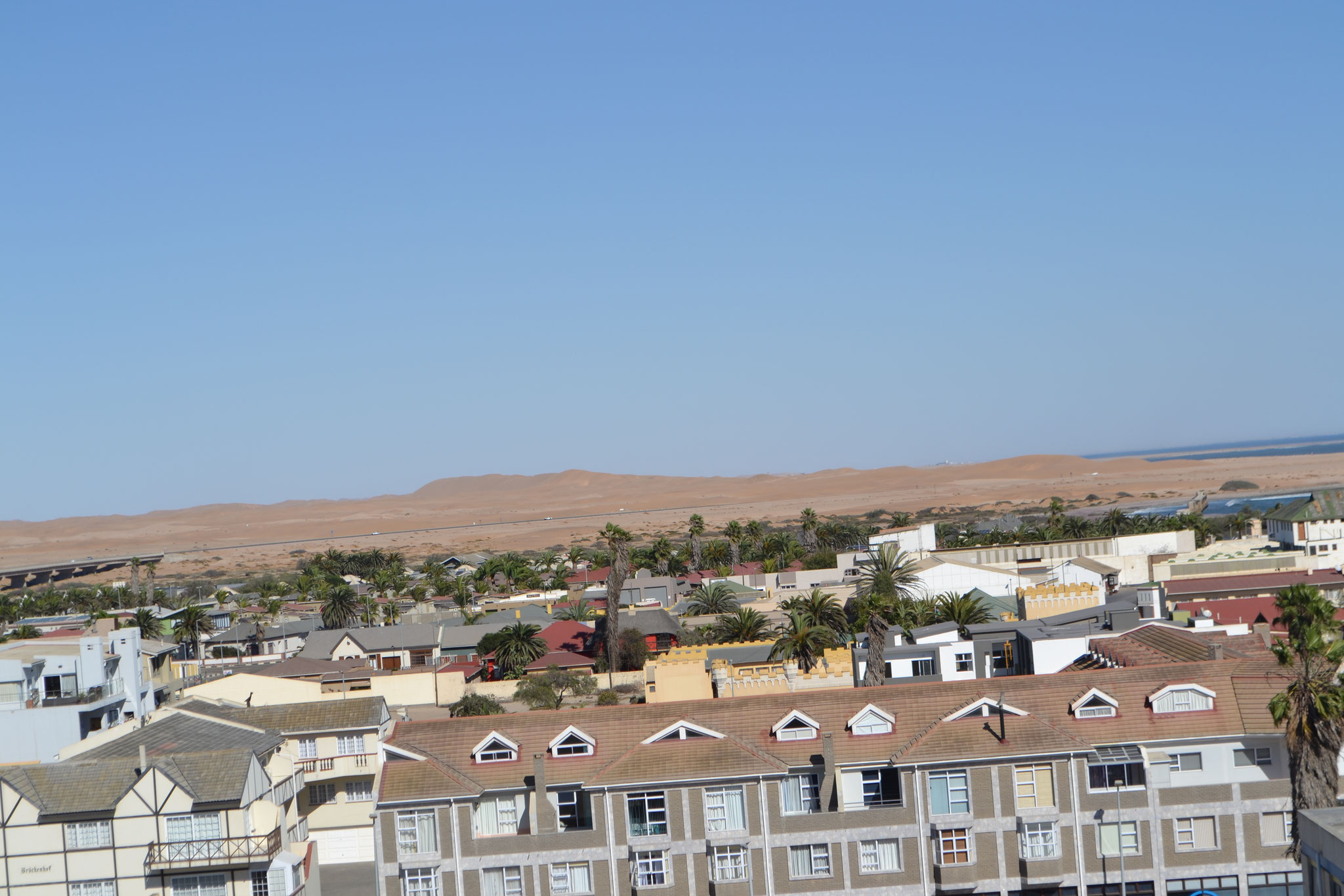 Swakop liegt zwischen dem Atlantik under Namib
