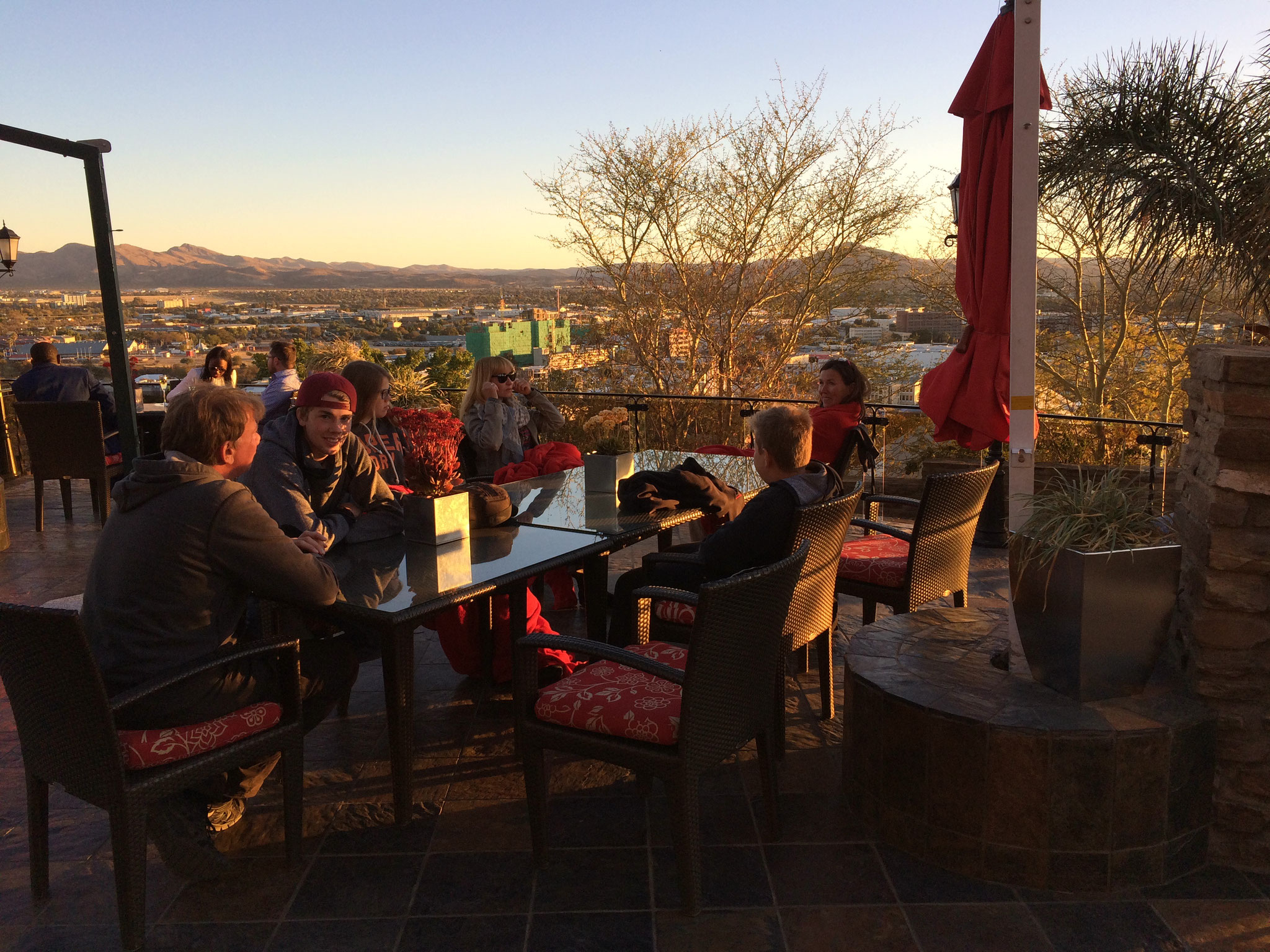 Sundowner am letzten Abend