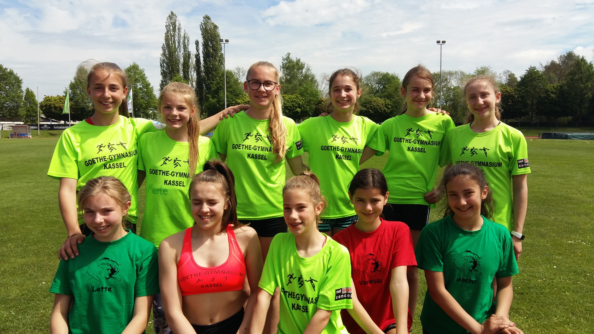 oben v.l.: Alessia Möller, Merle Utermarck, Lilly Müller, Svea Hellemann, Maren Engelberts, Lea Willenweber, unten v.l.: Lotte Chmielewski, Sinja Galauch, Linnea Hinz , Vanessa Engeler, Aischa Zabirova