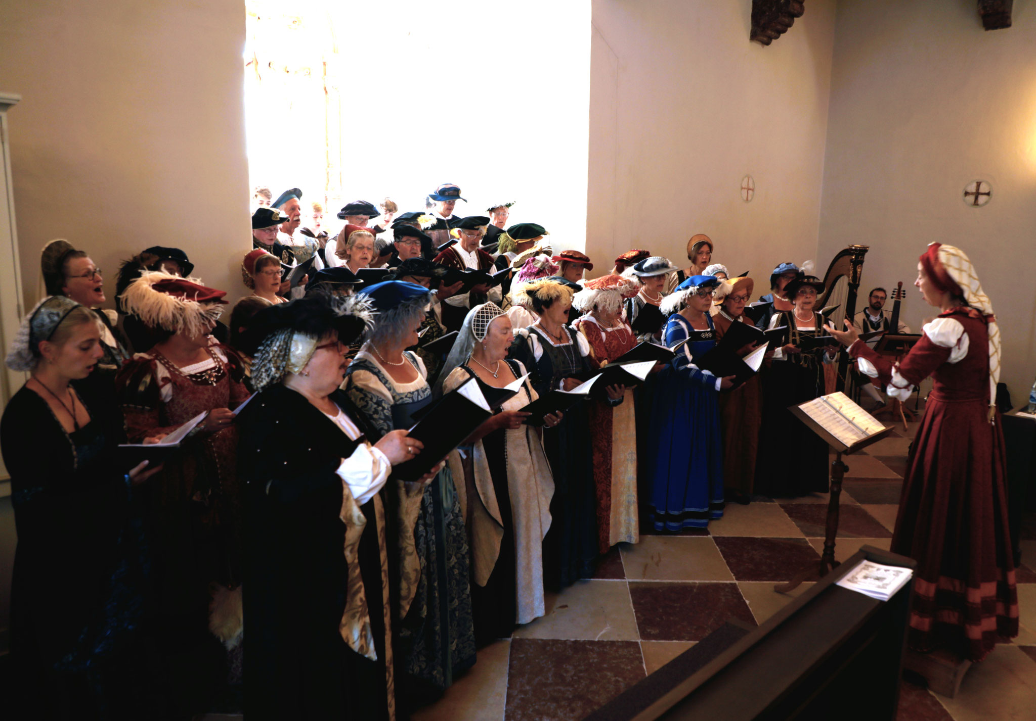 Volle Konzentration bei der sonntäglichen Matinée in der Neuburger Schlosskapelle...