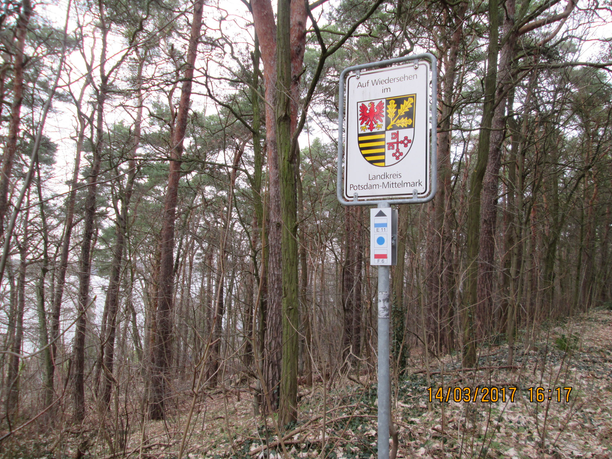 Beginn des Stadtgebiets Potsdam