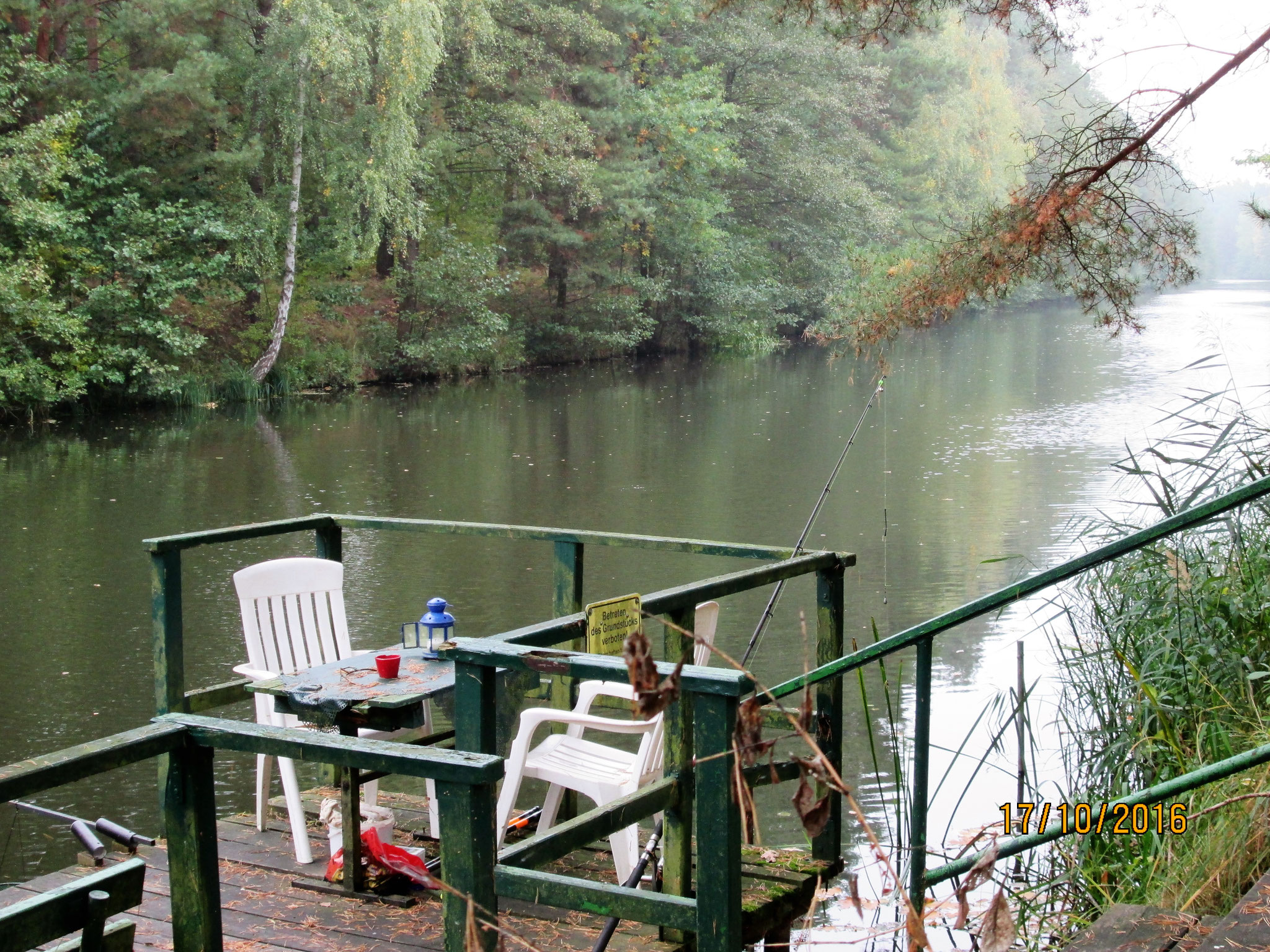 und einen Platz zum Baden und Angeln