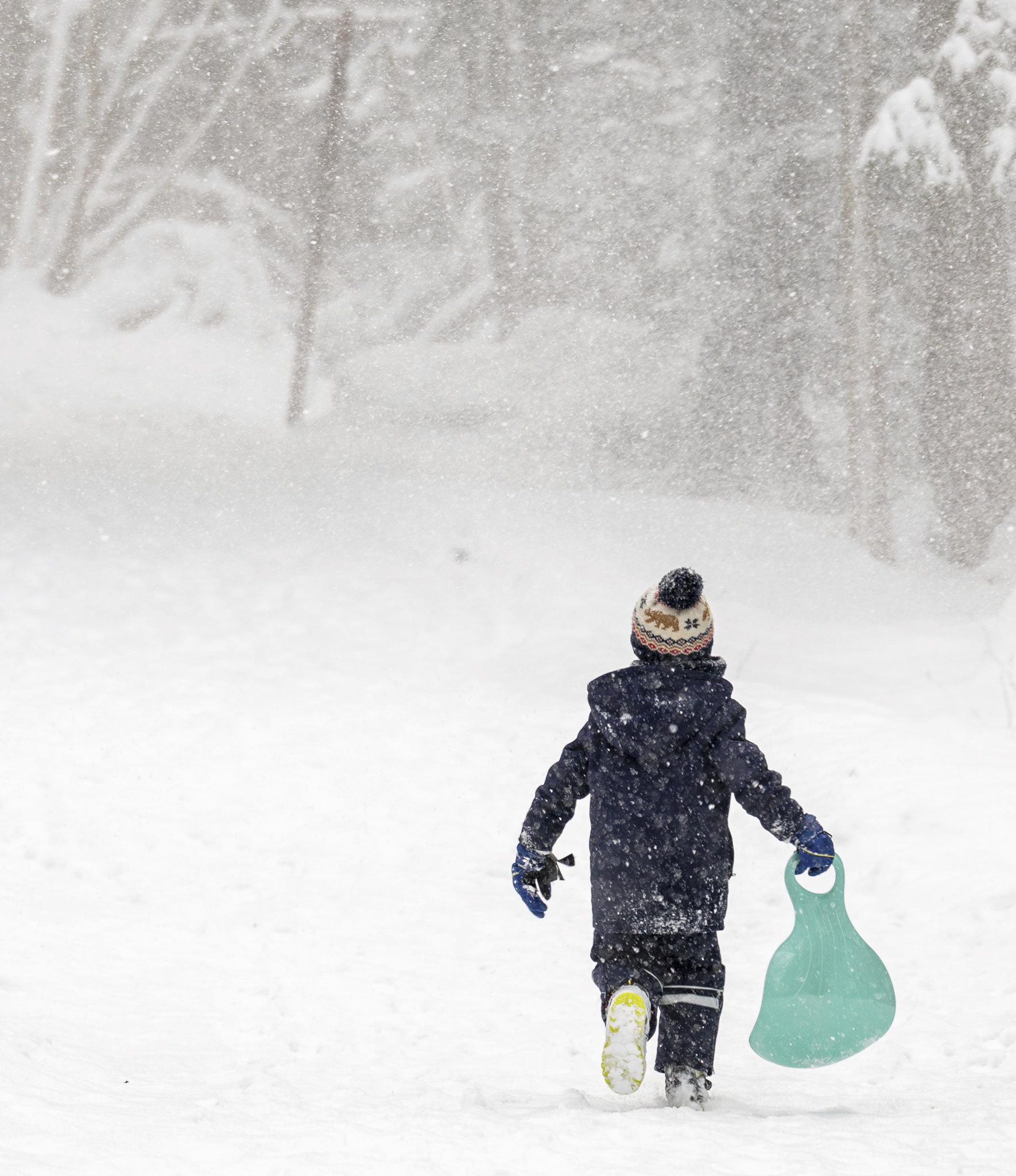 Juni 2023: Junge im Schnee, Paul Schwanitz von Keitz