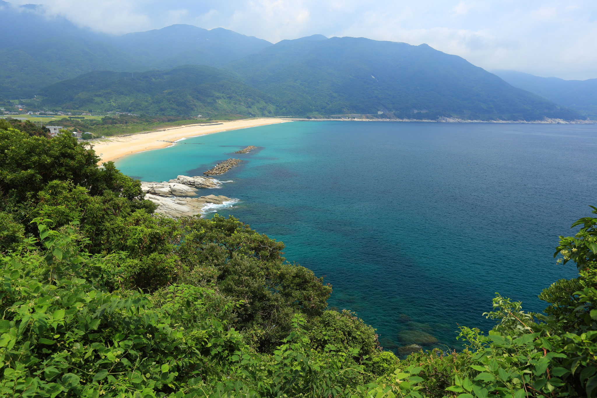 海色綺麗な岸良海岸(8/14 肝付町岸良)