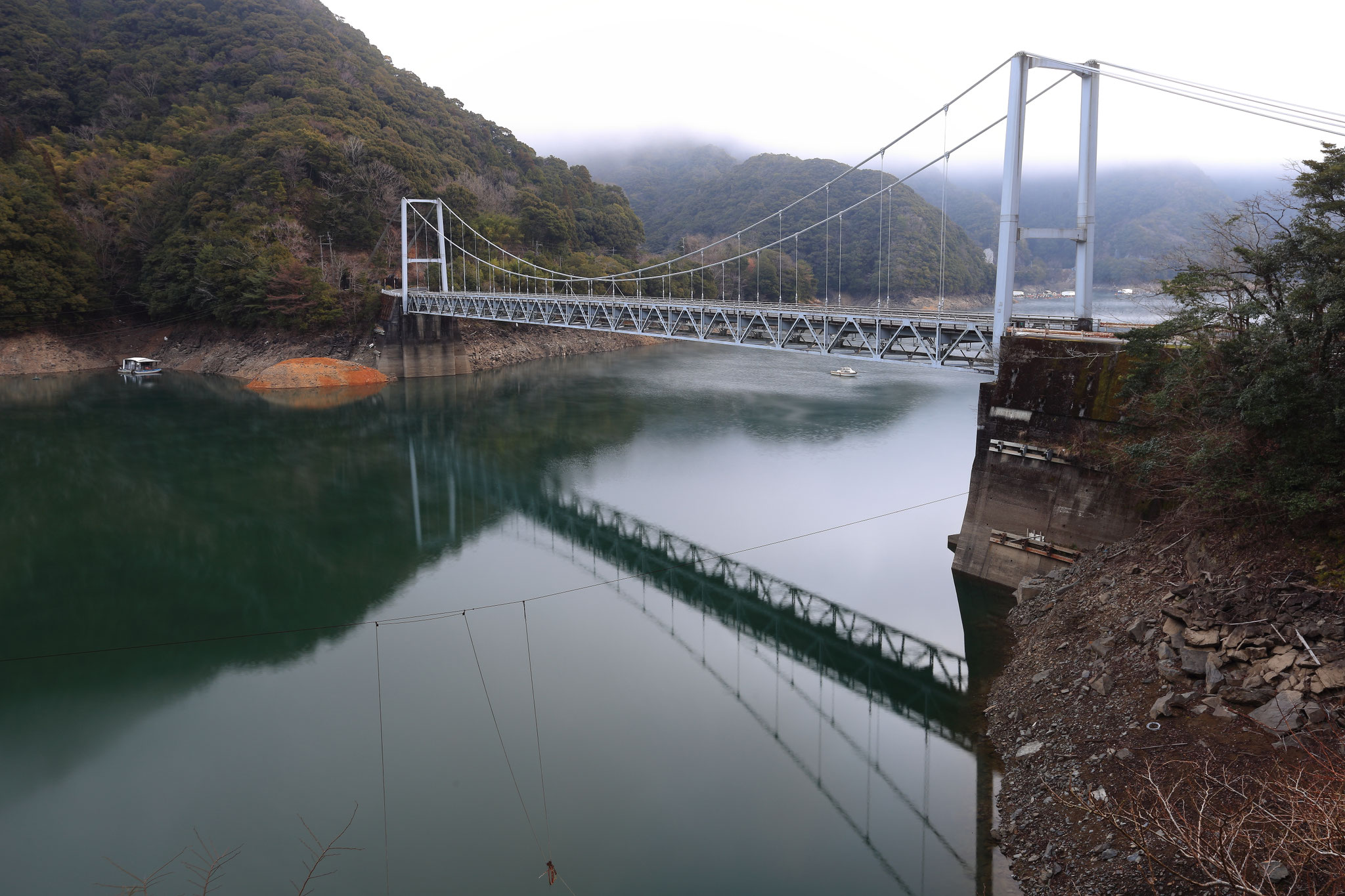 米良大橋(2/24 宮崎県西都市)