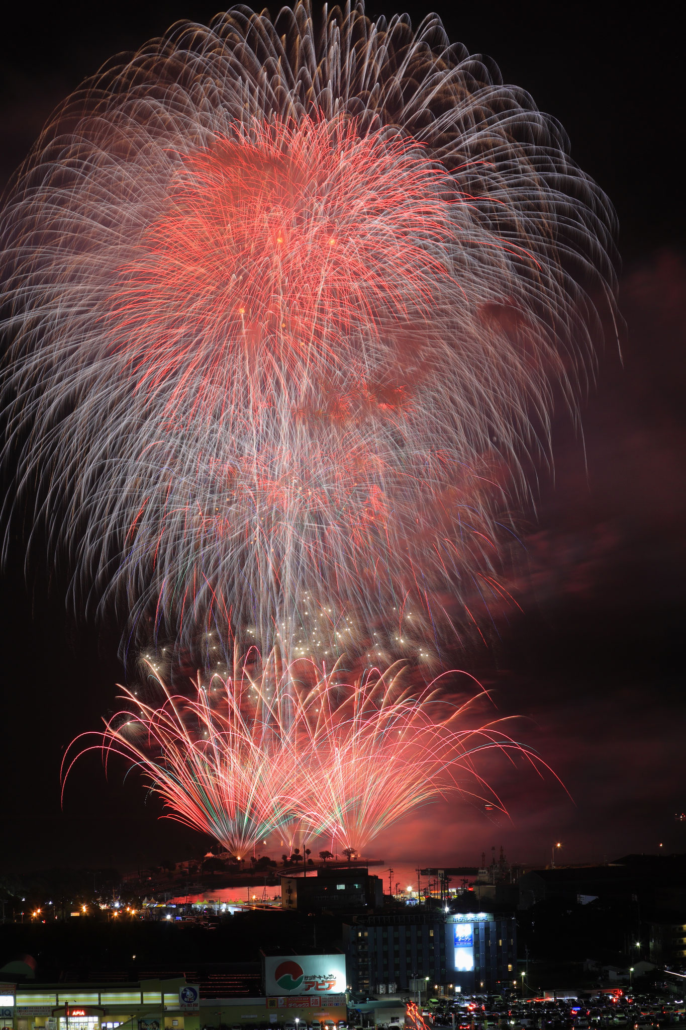 志布志みなとまつり、打ちあがる花火⑤(7月23日 志布志市)